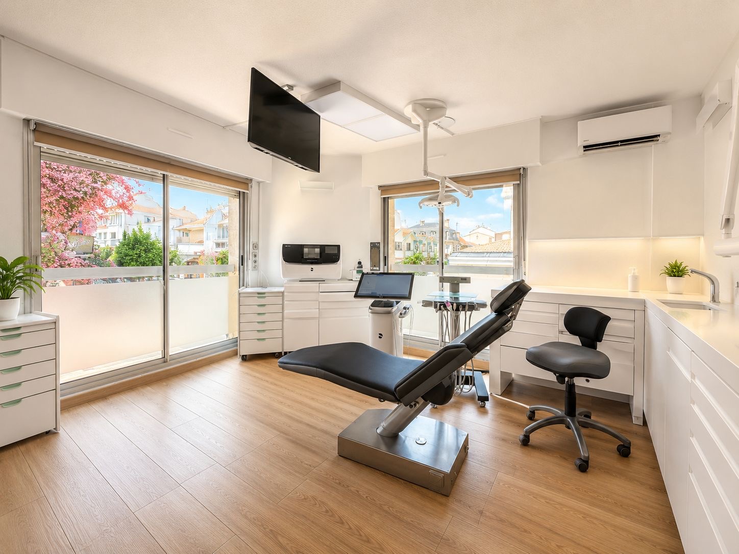 Salle de soins équipée du cabinet dentaire